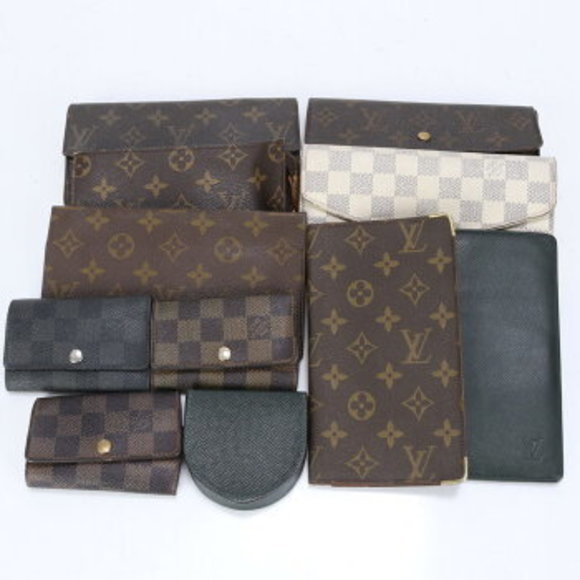 Louis Vuitton Wallet Bifold Key Leather Case Long Damier Monogram - Picture 1 of 8
